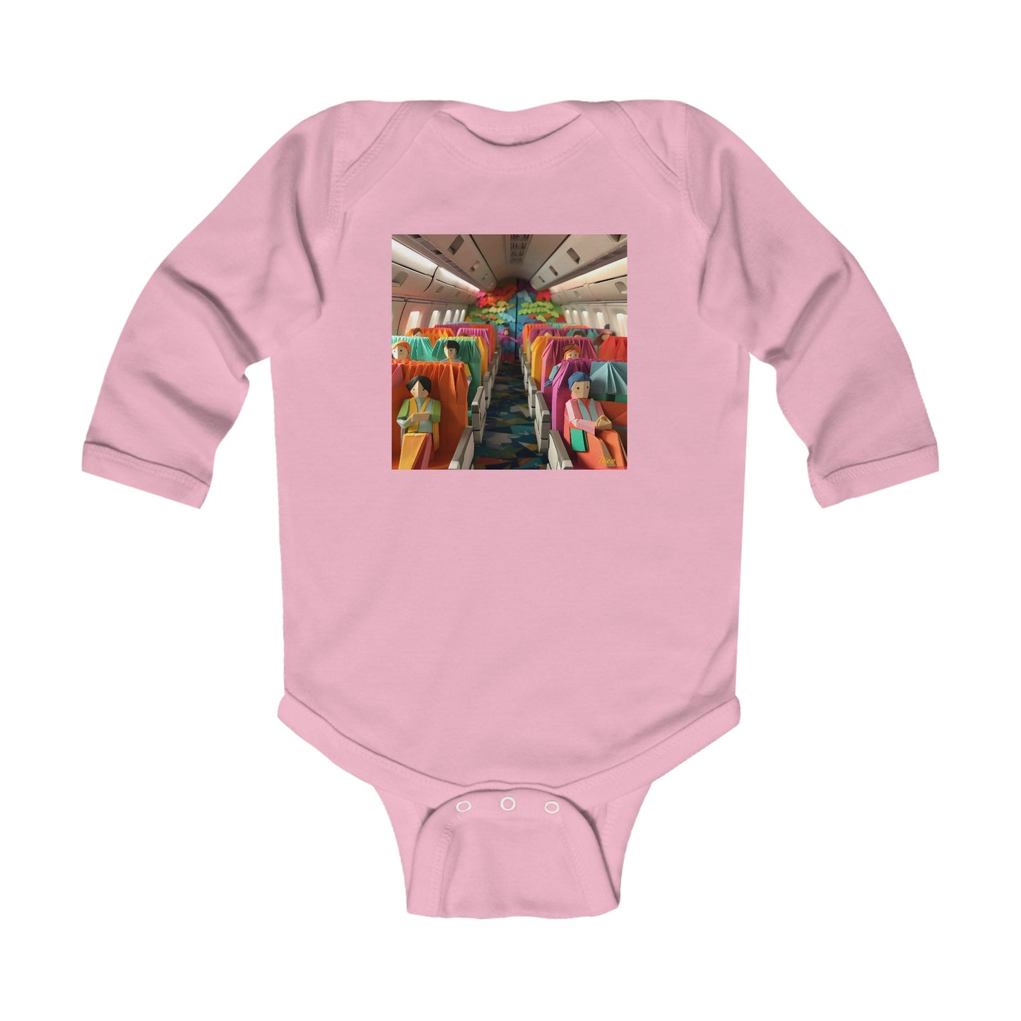 Frequent Flayer Miles Series Print #2 Infant Long Sleeve Bodysuit