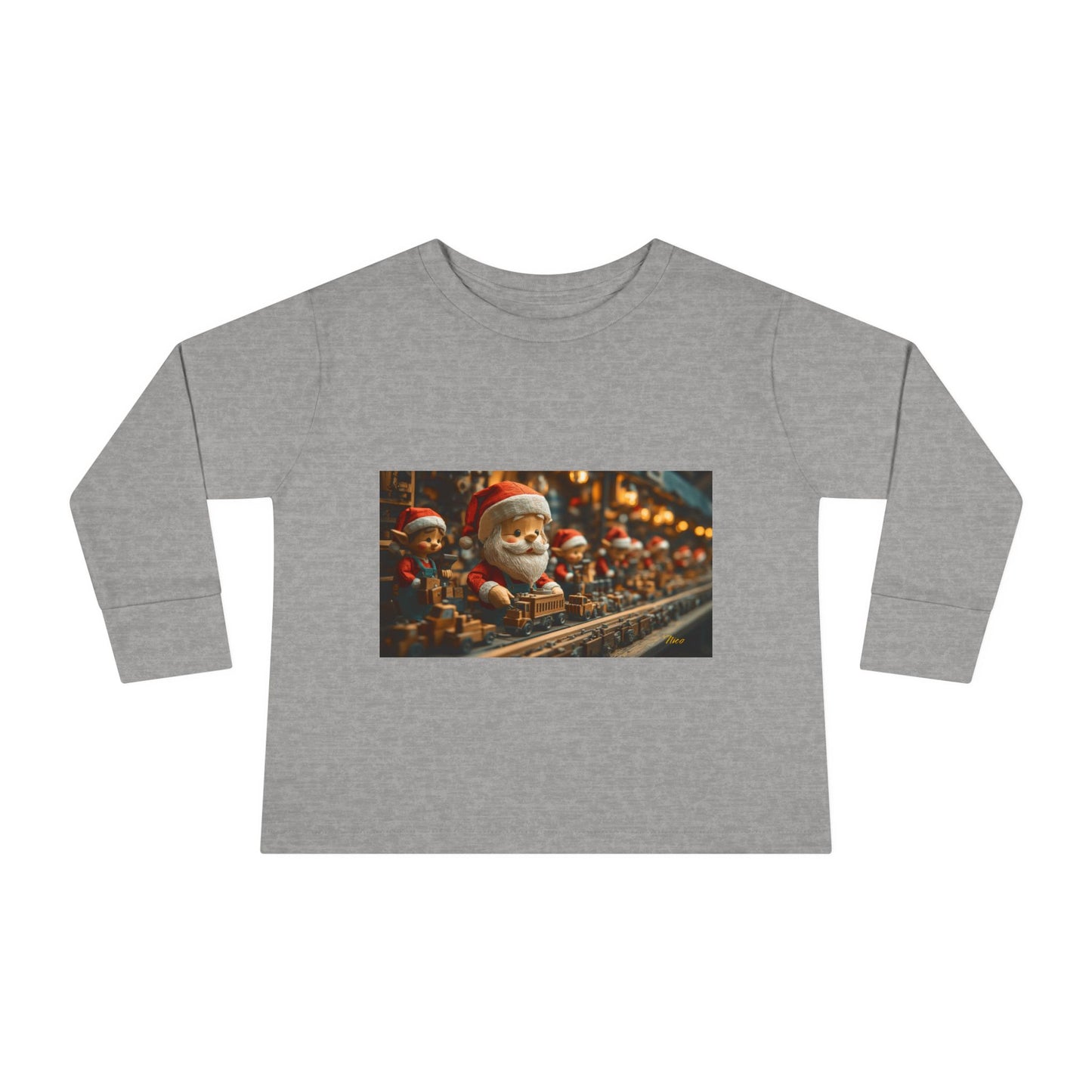 Chirstmas 2024 Series Print #3 Toddler Long Sleeve Tee