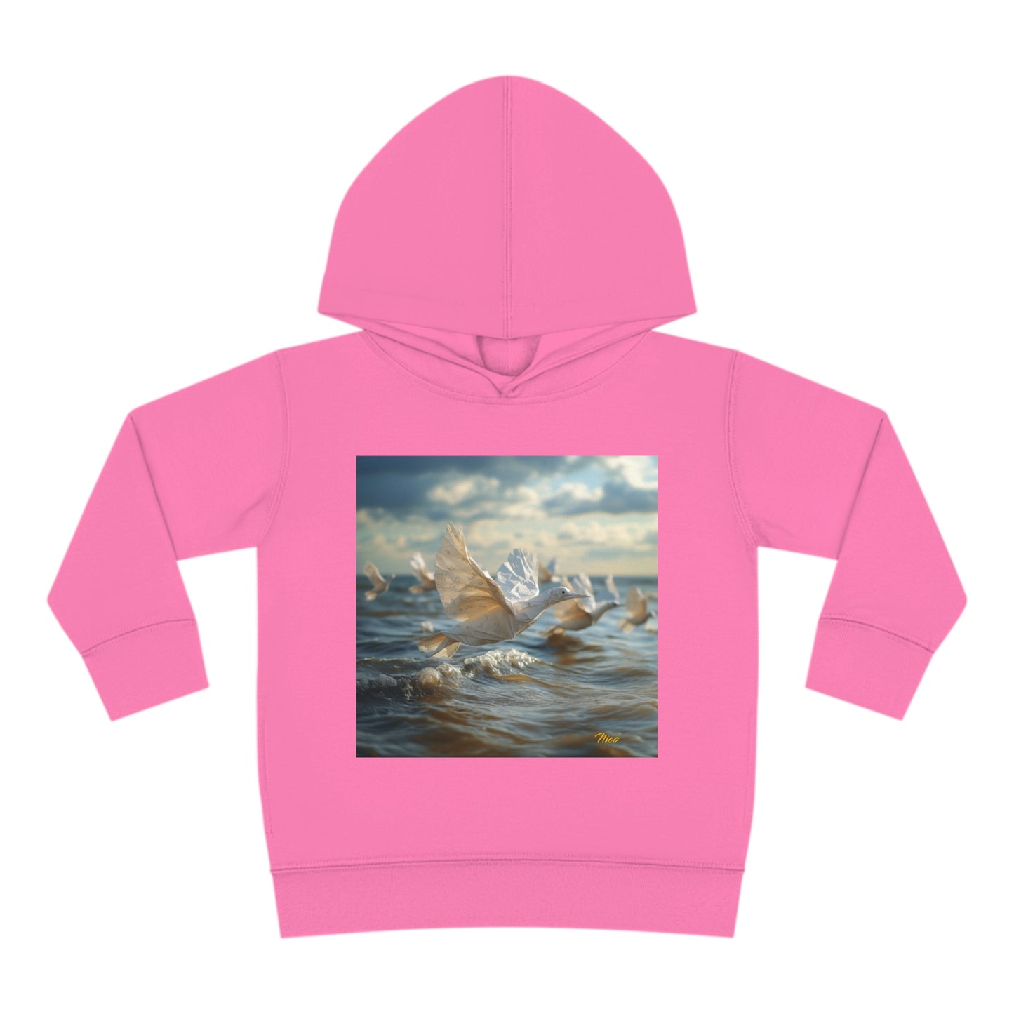 By The Seaside Series Print #8 Toddler Pullover Fleece Hoodie