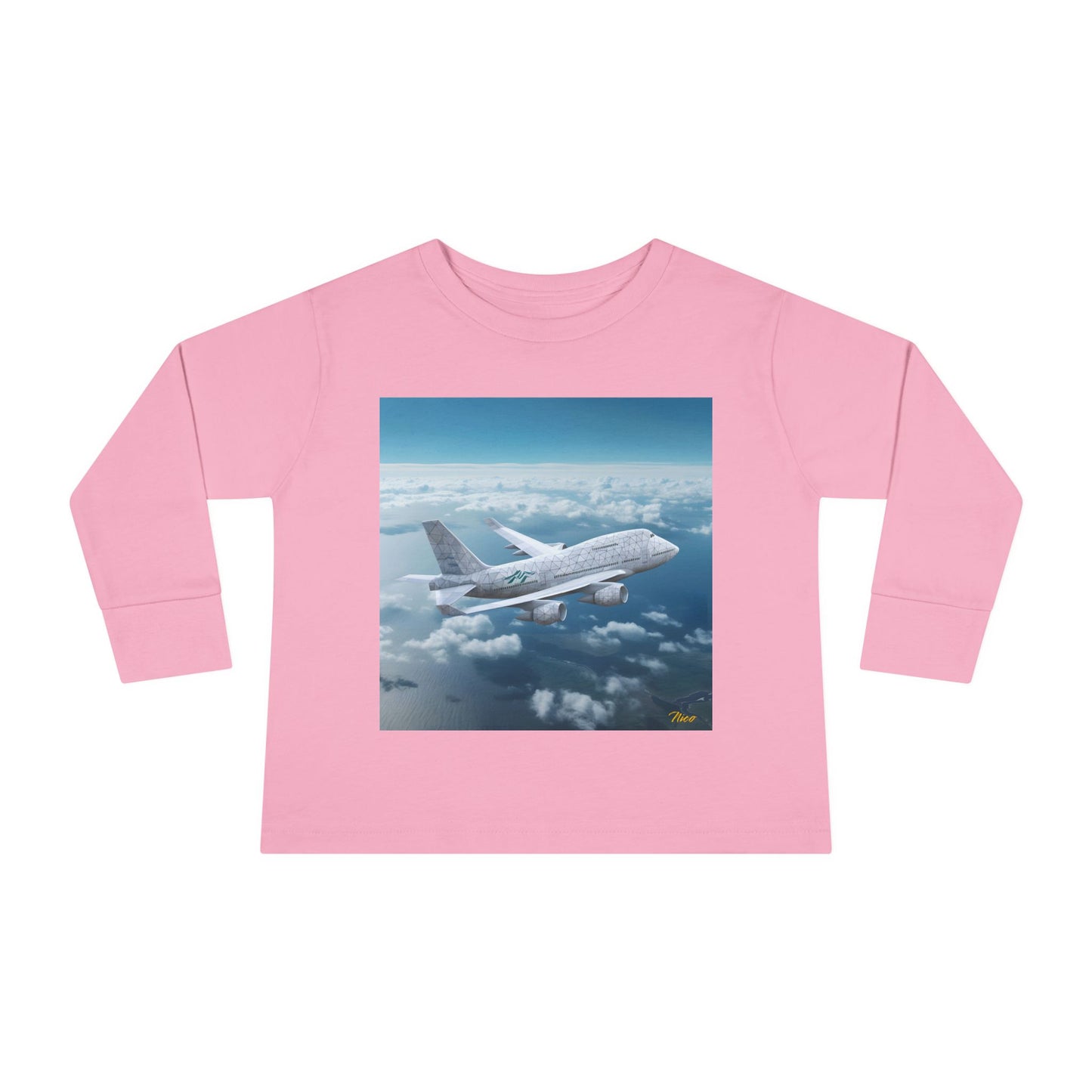 Big Ol' Jet Airliner Series Print #3 Toddler Long Sleeve Tee