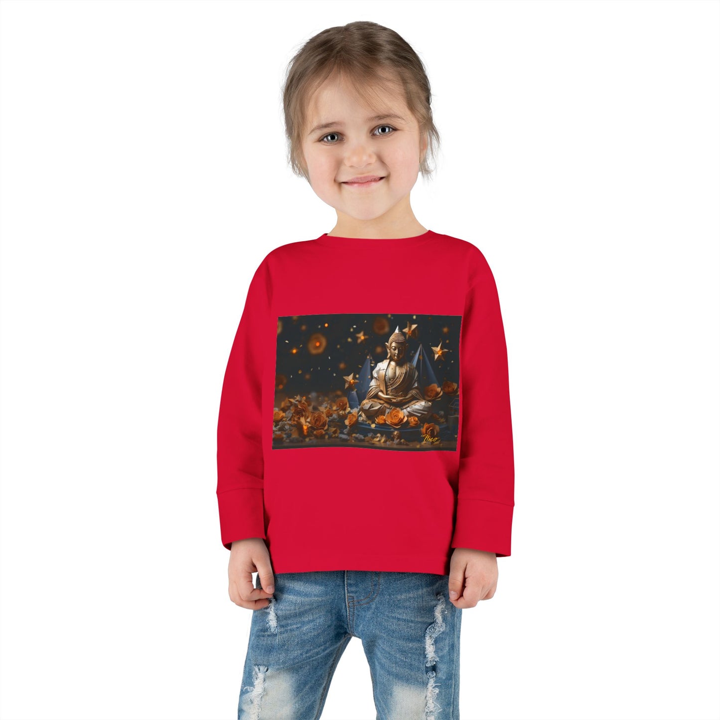 Ascending Buddha Series Print #5 Toddler Long Sleeve Tee