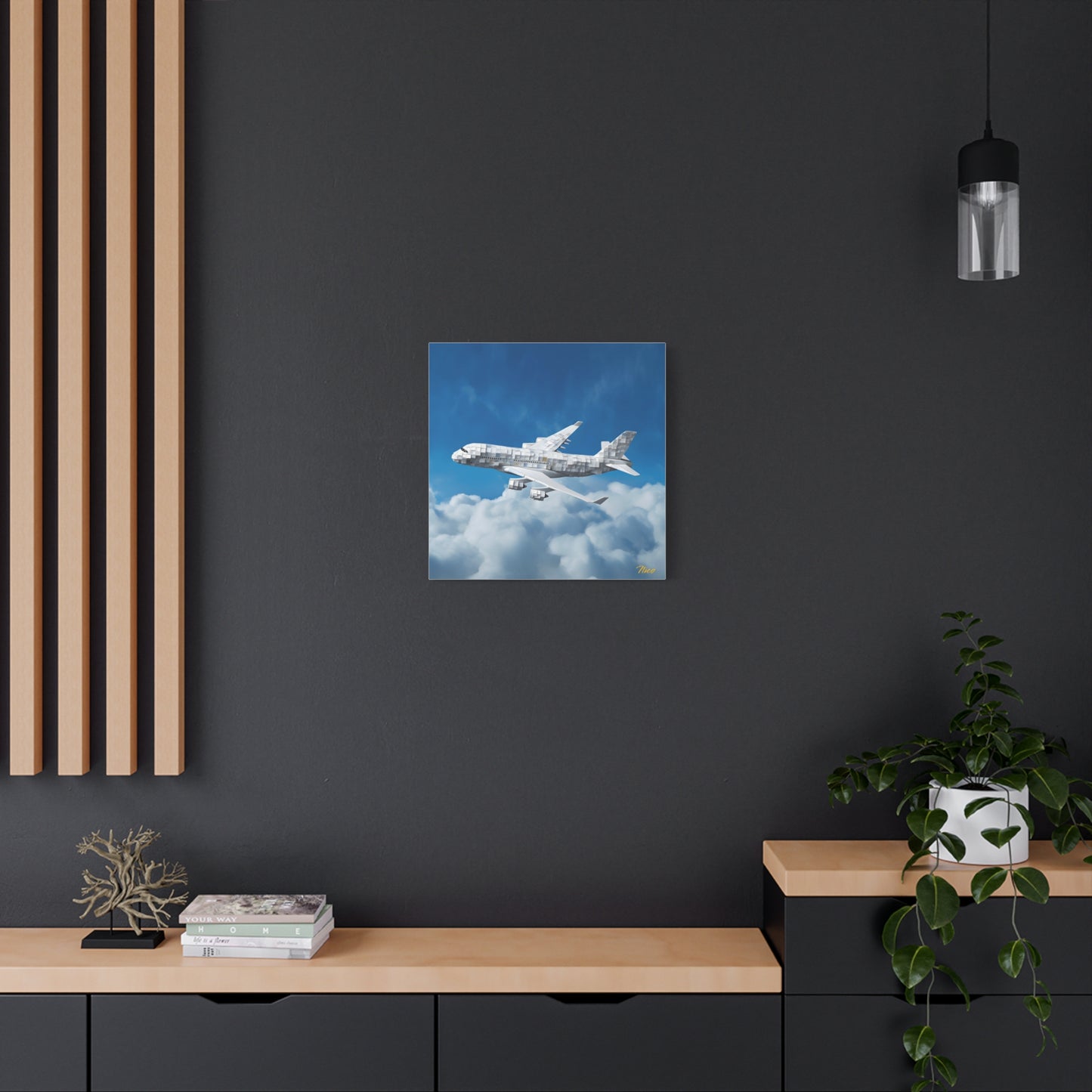 Frequent Flyer Miles Series Print #5 - Streched Matte Canvas Print, 1.25" Thick