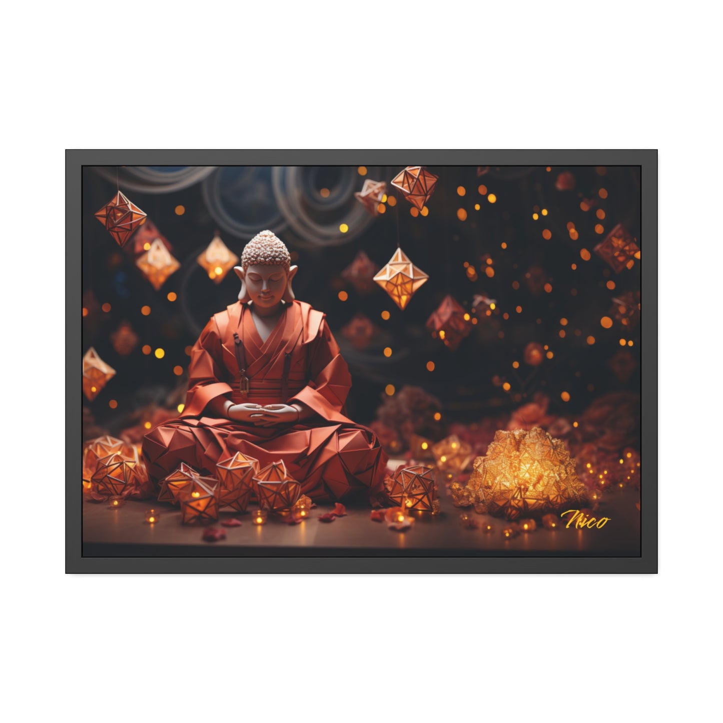 Ascending Buddha Series Print #7 - Framed Fine Art Paper Print