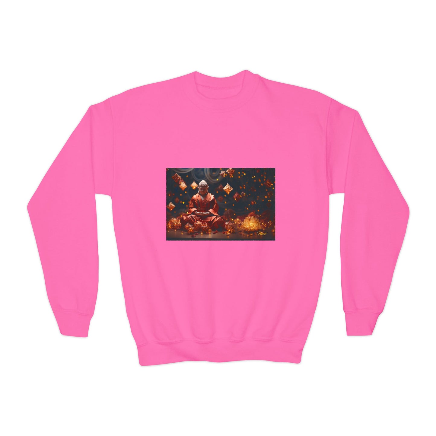 Ascending Buddah Series Print #7 Youth Crewneck Sweatshirt