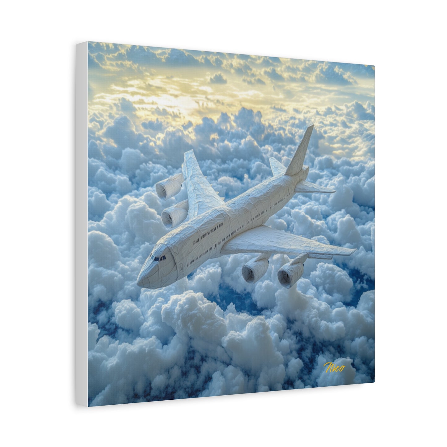 Frequent Flyer Miles Series Print #10 - Streched Matte Canvas Print, 1.25" Thick