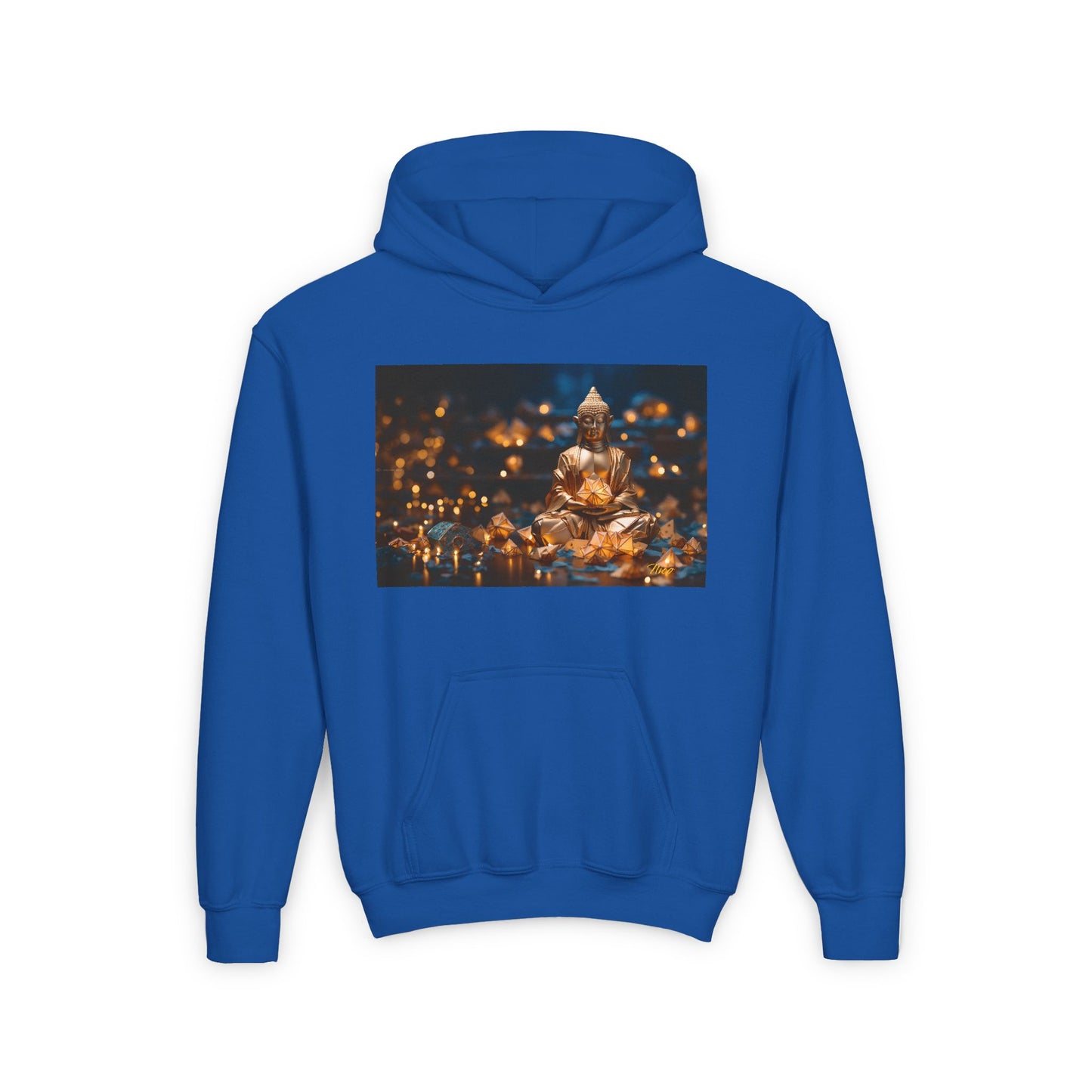 Ascending Buddah Series Print #9 Youth Heavy Blend Hooded Sweatshirt