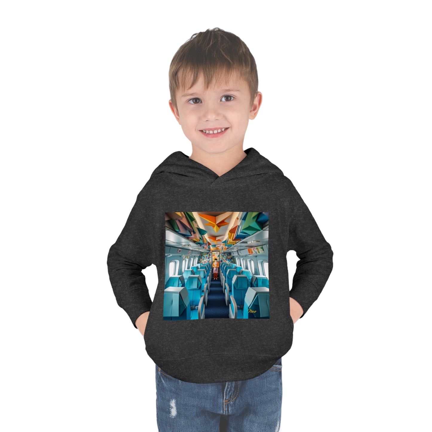 Frequent Flyer Miles Series Print #6 Toddler Pullover Fleece Hoodie