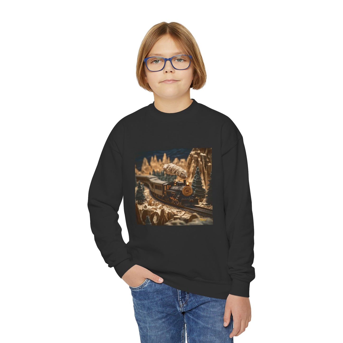 Orient Express Series Print #1 Youth Crewneck Sweatshirt