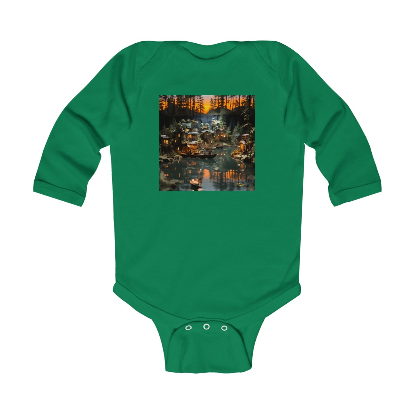 Born On A Bayou Series Print #2 Infant Long Sleeve Bodysuit