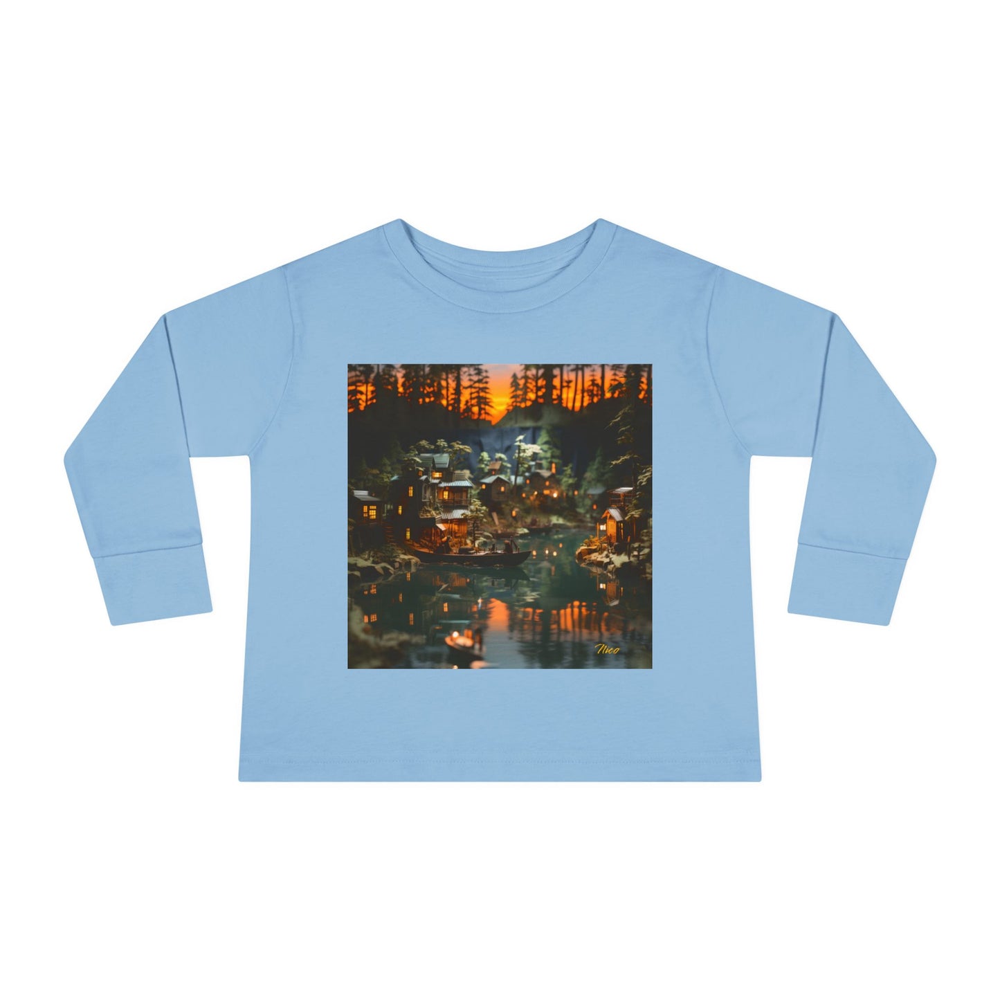 Born On A Bayou Series Print #2 Toddler Long Sleeve Tee