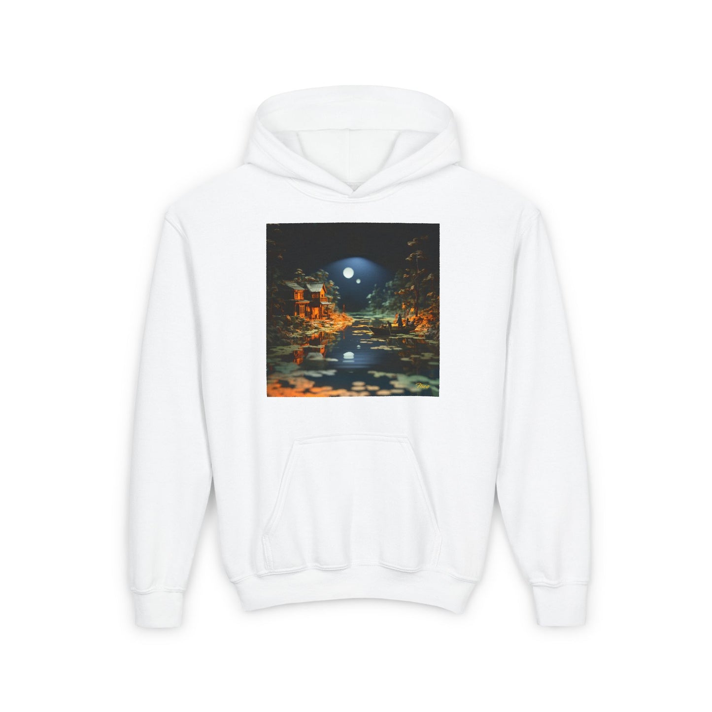 Born On A Bayou Series Print #3 Youth Heavy Blend Hooded Sweatshirt