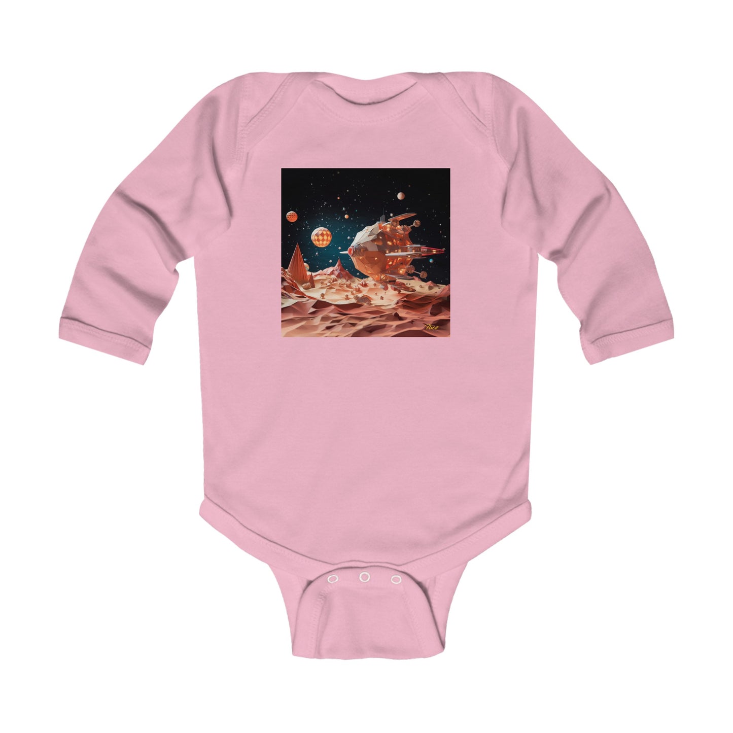 Elons' Dream Series Print #5 Infant Long Sleeve Bodysuit