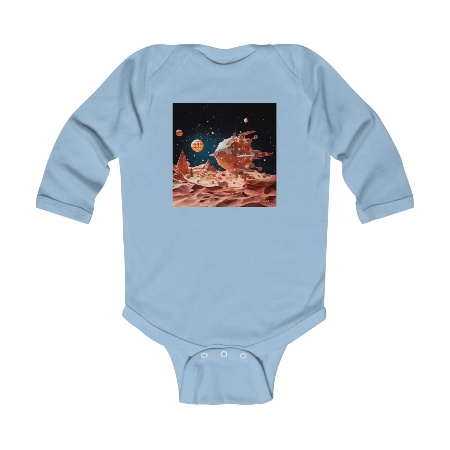 Elons' Dream Series Print #5 Infant Long Sleeve Bodysuit