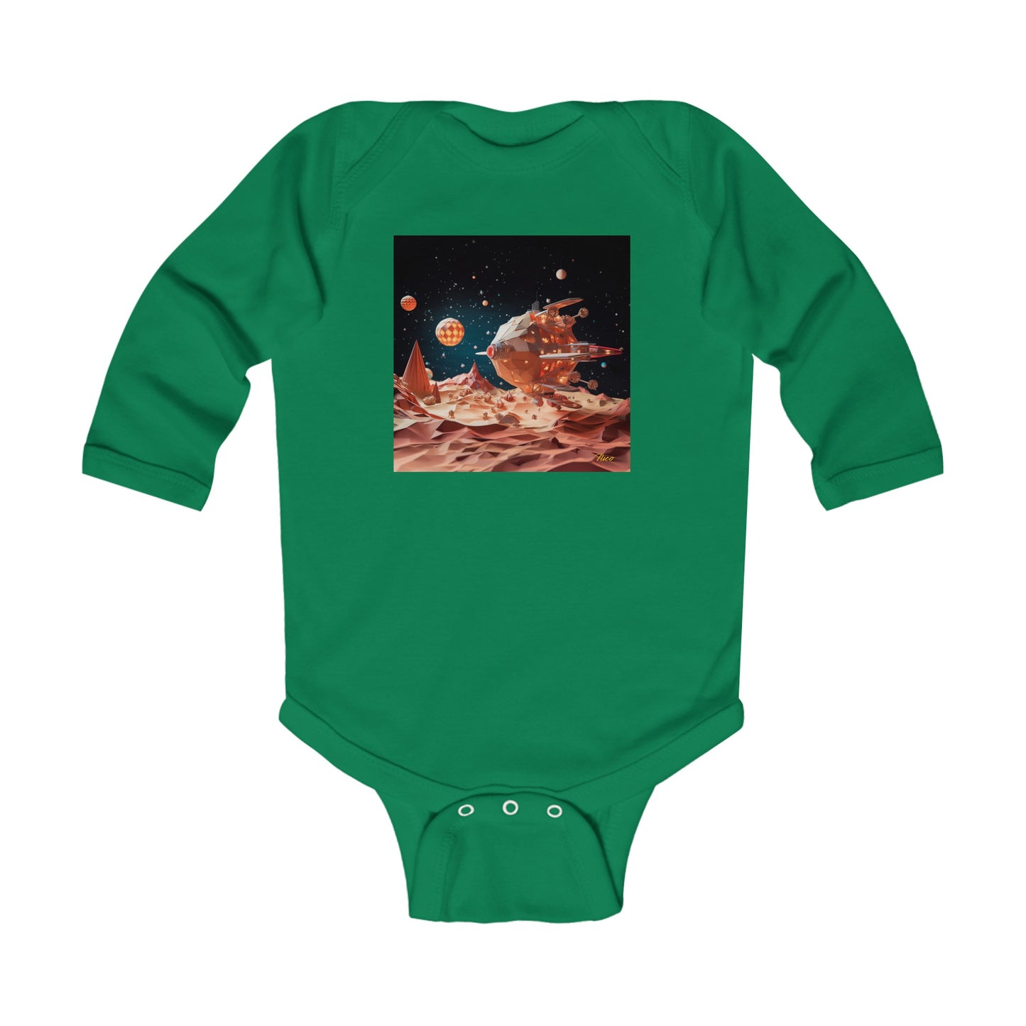 Elons' Dream Series Print #5 Infant Long Sleeve Bodysuit