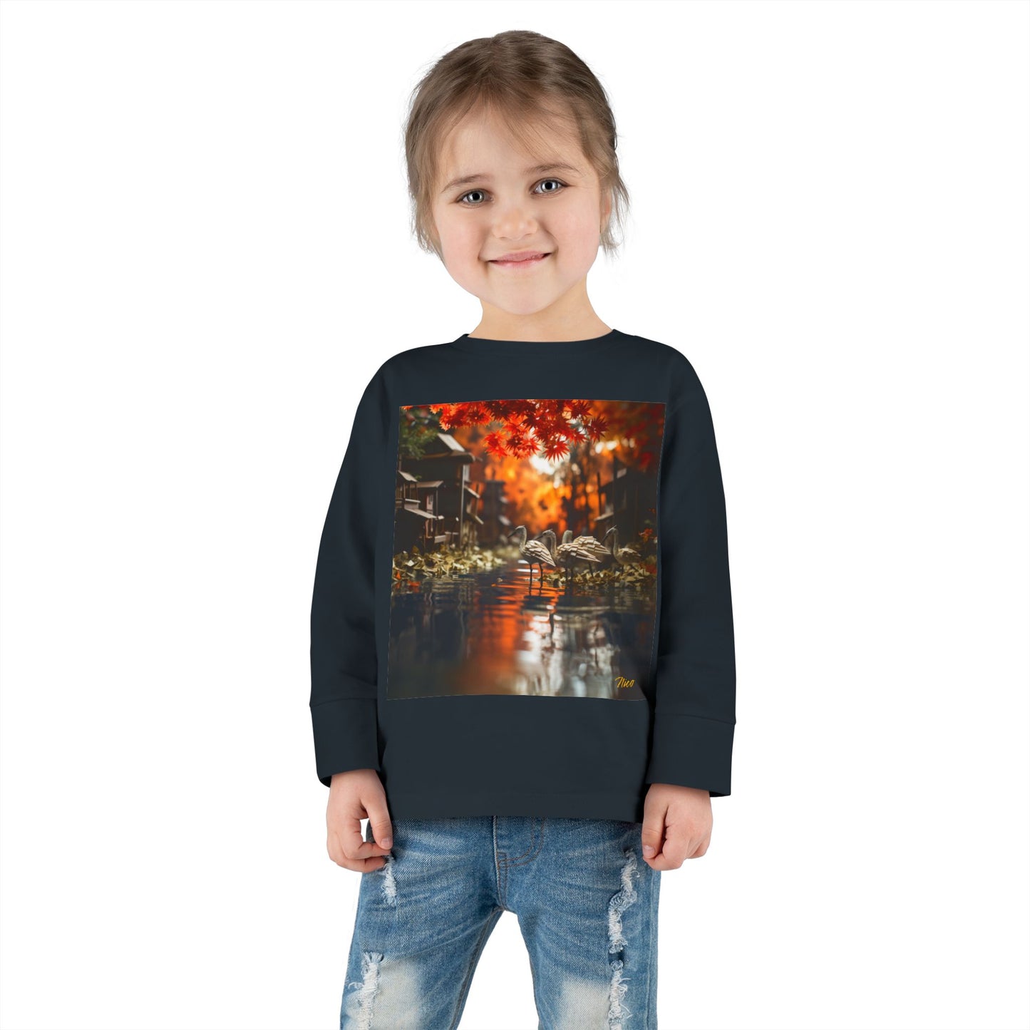 Born On A Bayou Series Print #8 Toddler Long Sleeve Tee