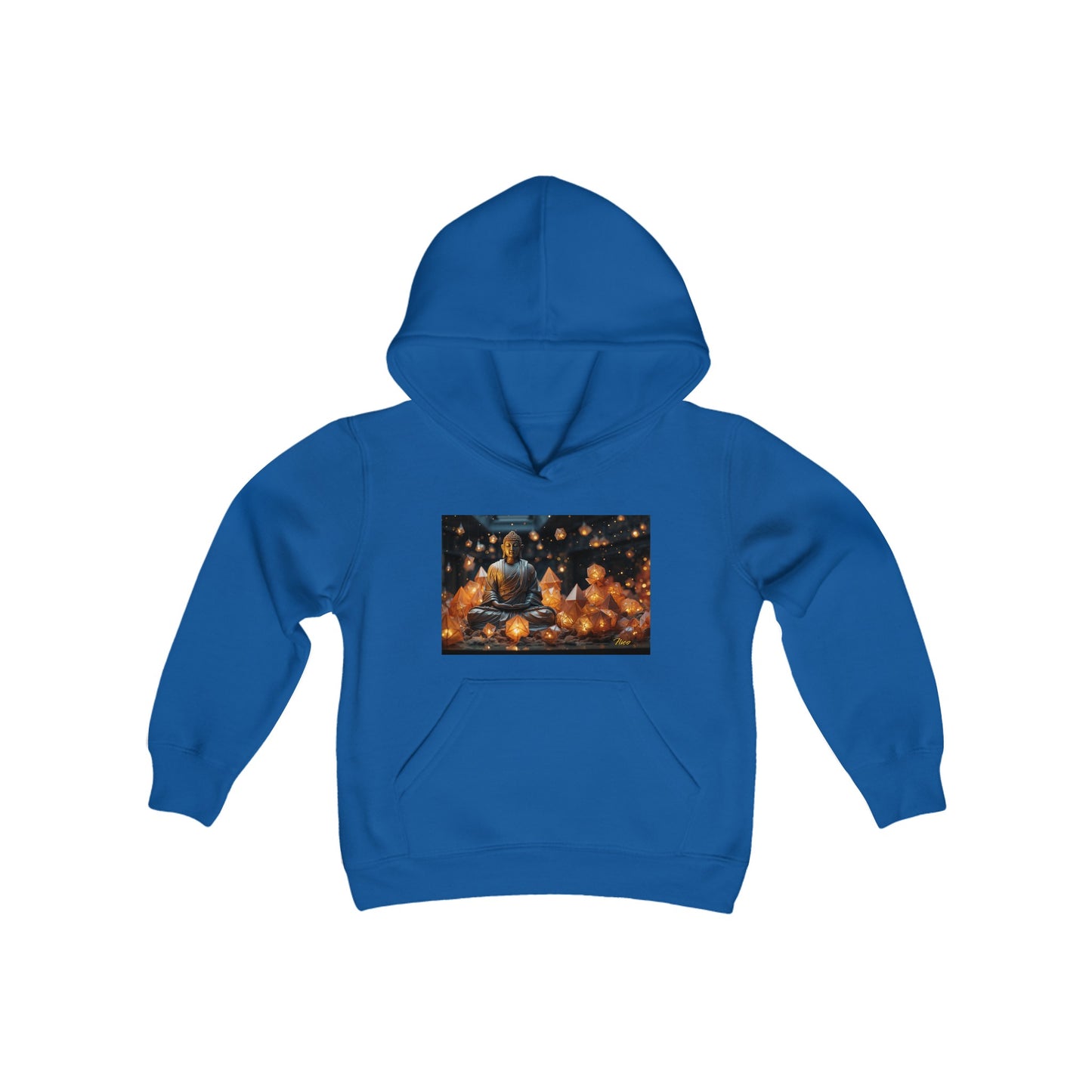 Ascending Buddah Series Print #10 Youth Heavy Blend Hooded Sweatshirt