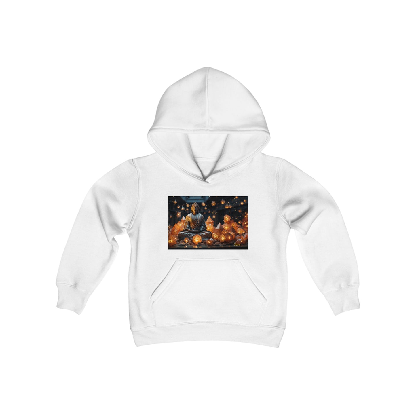 Ascending Buddah Series Print #10 Youth Heavy Blend Hooded Sweatshirt