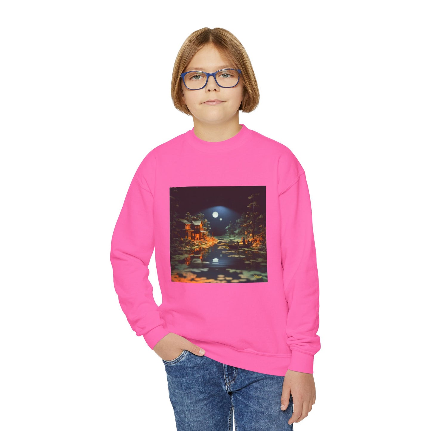 Born On A Bayou Series Print #3 Youth Crewneck Sweatshirt