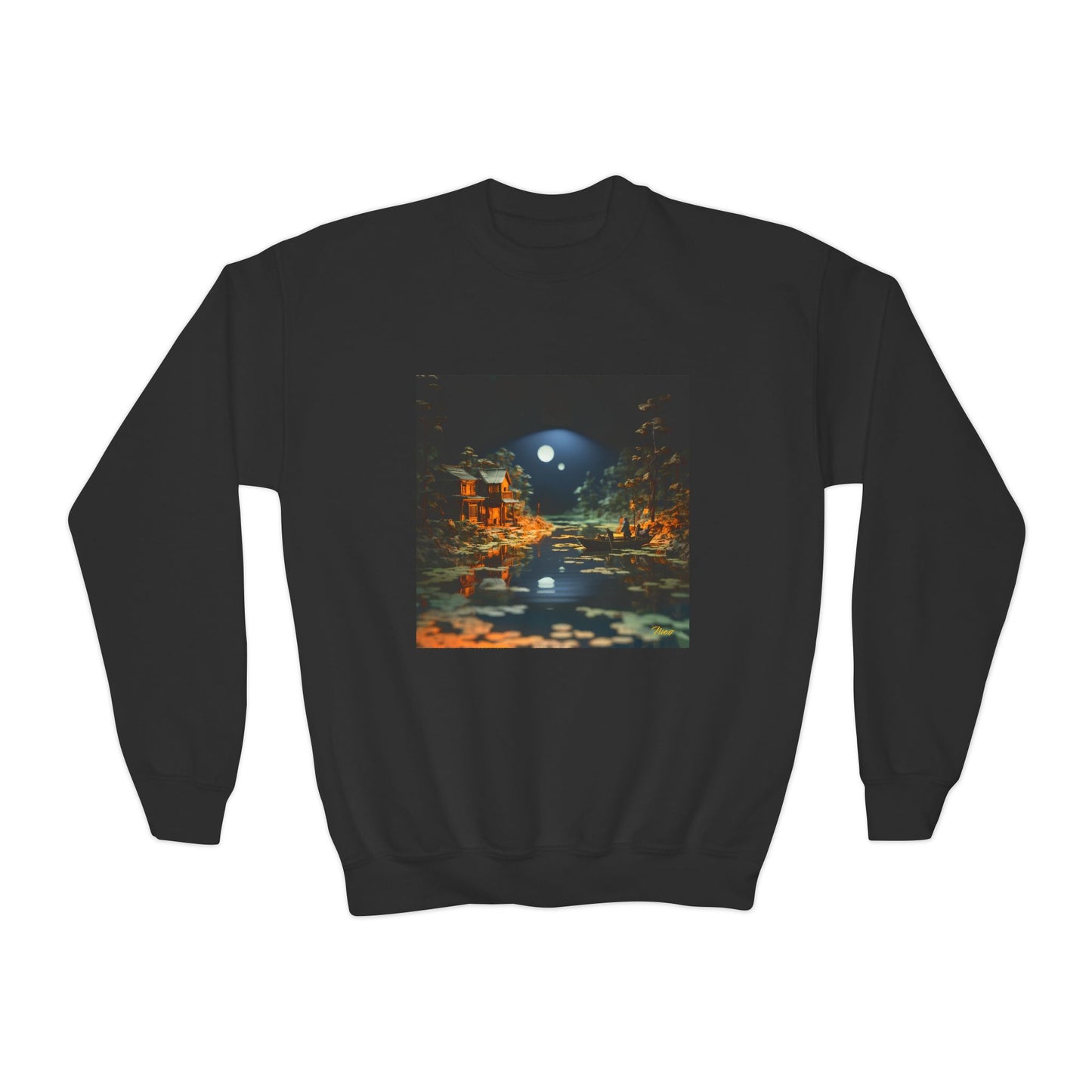 Born On A Bayou Series Print #3 Youth Crewneck Sweatshirt