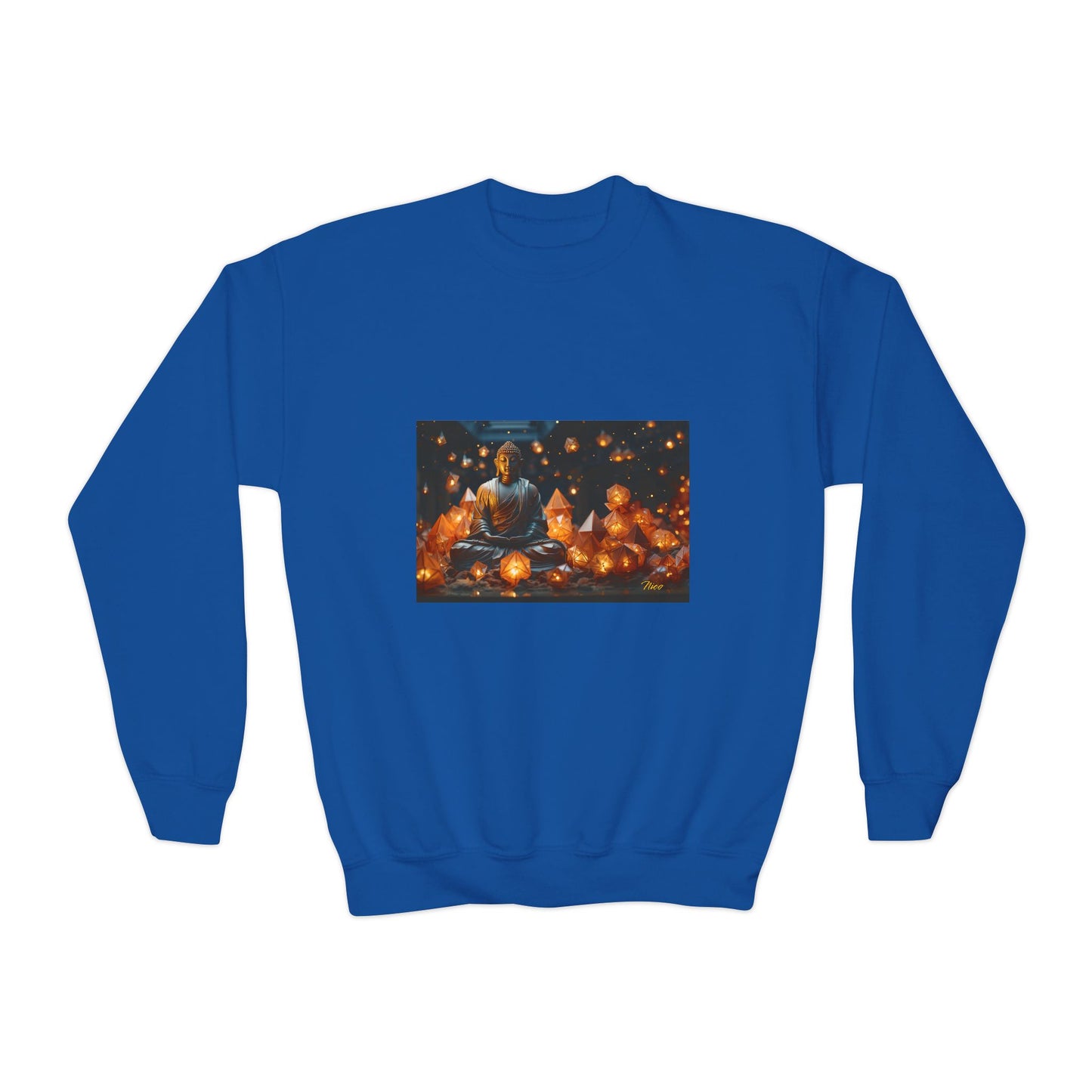 Ascending Buddah Series Print #10 Youth Crewneck Sweatshirt