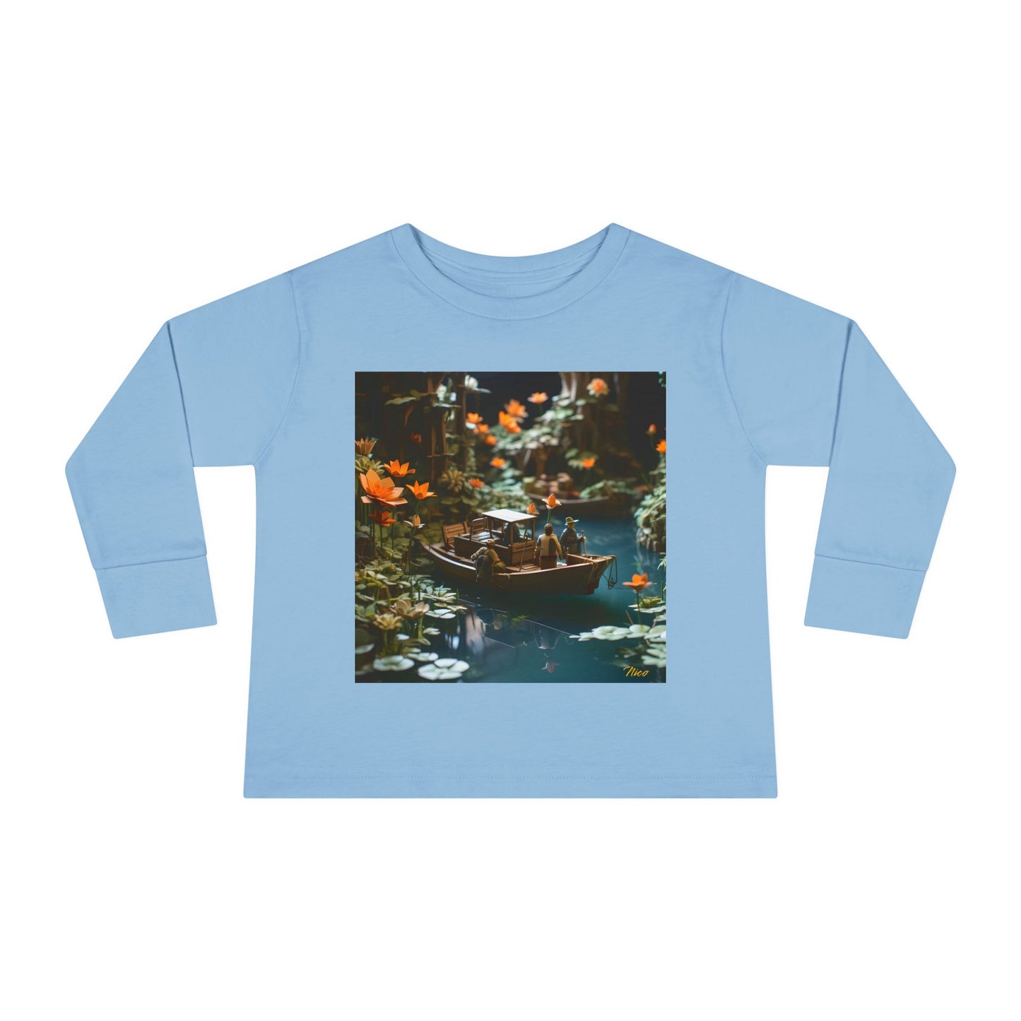 Born On A Bayou Series Print #4 Toddler Long Sleeve Tee