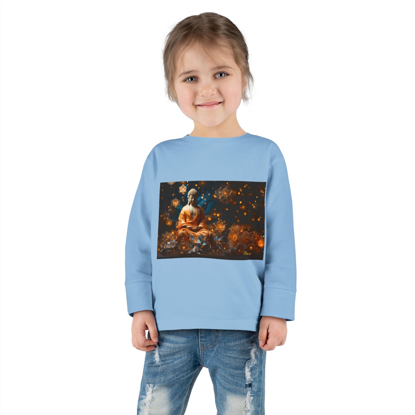 Ascending Buddha Series Print #8 Toddler Long Sleeve Tee