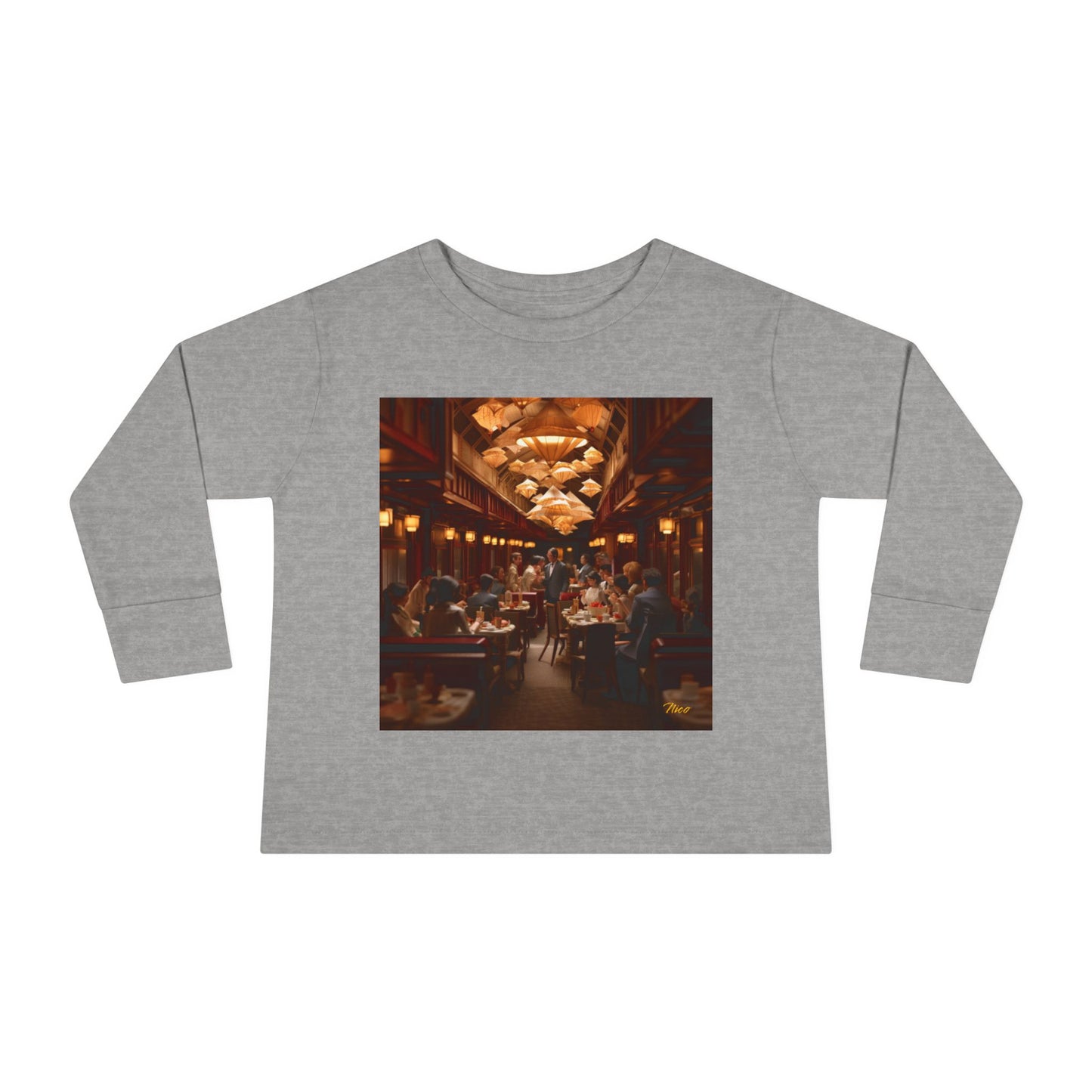 Orient Express Series Print #8 Toddler Long Sleeve Tee