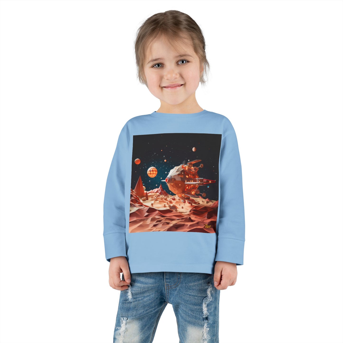 Elons' Dream Series Print #5 Toddler Long Sleeve Tee