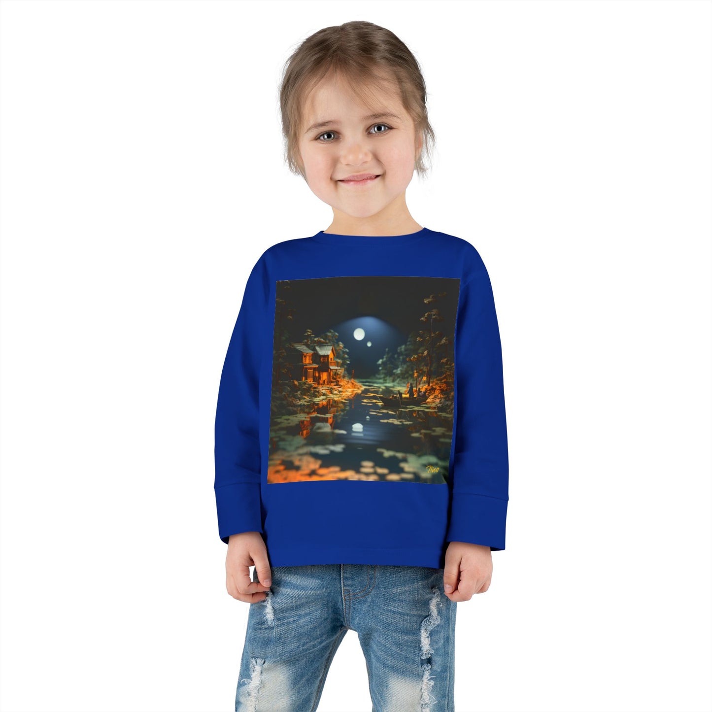 Born On A Bayou Series Print #3 Toddler Long Sleeve Tee