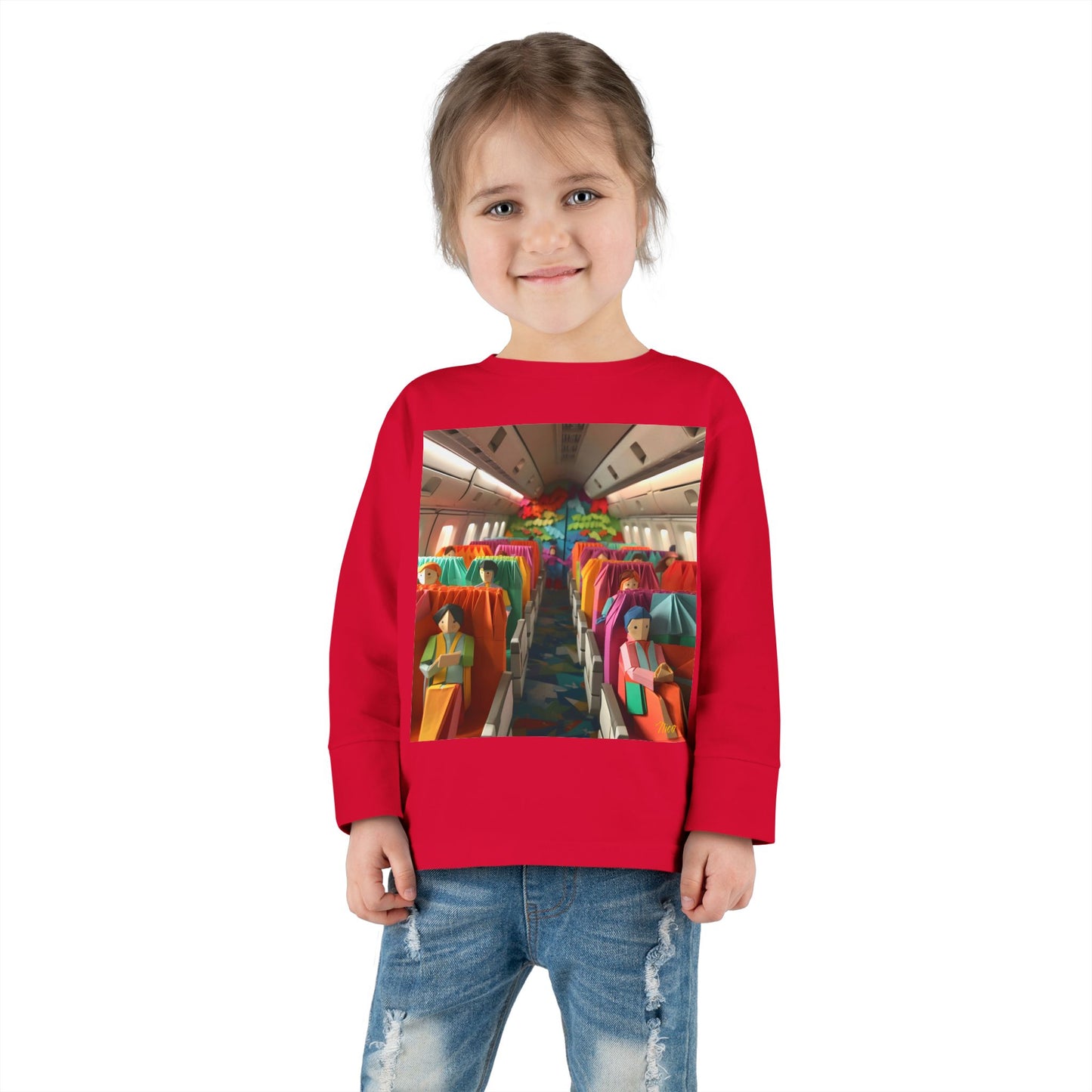 Big Ol' Jet Airliner Series Print #2 Toddler Long Sleeve Tee