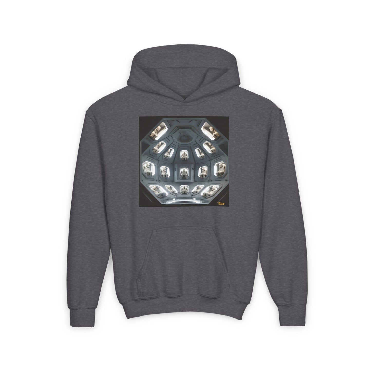 Elons' Dream Series Print #2 Youth Heavy Blend Hooded Sweatshirt