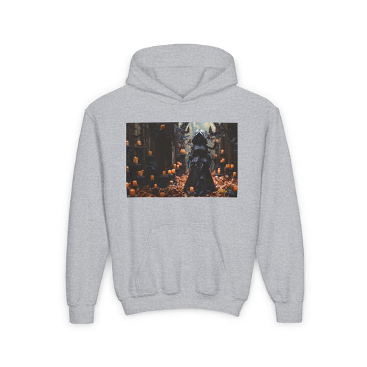 Halloween 2024 Series Print #5 Youth Heavy Blend Hooded Sweatshirt