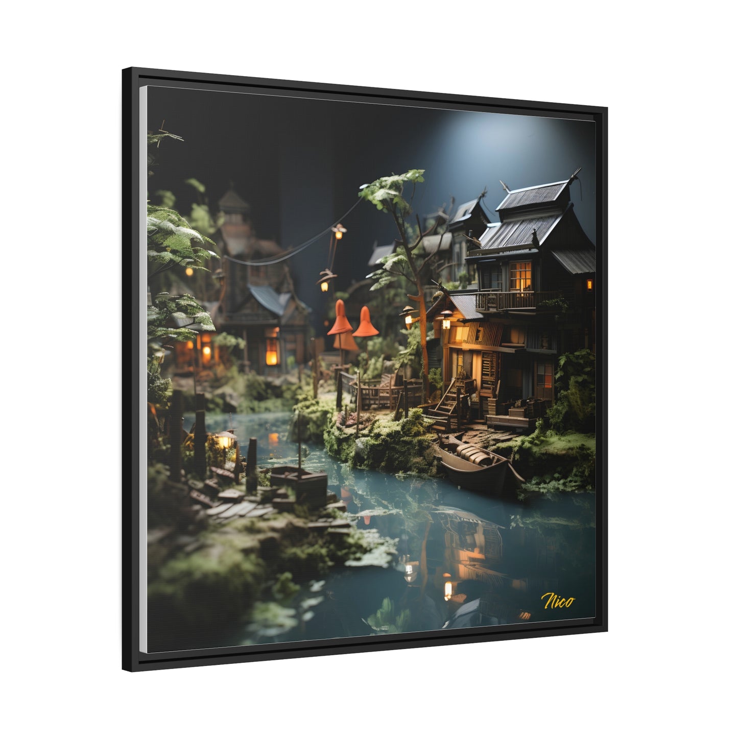 Born On A Bayou Series Print #6 - Black Framed Canvas Print