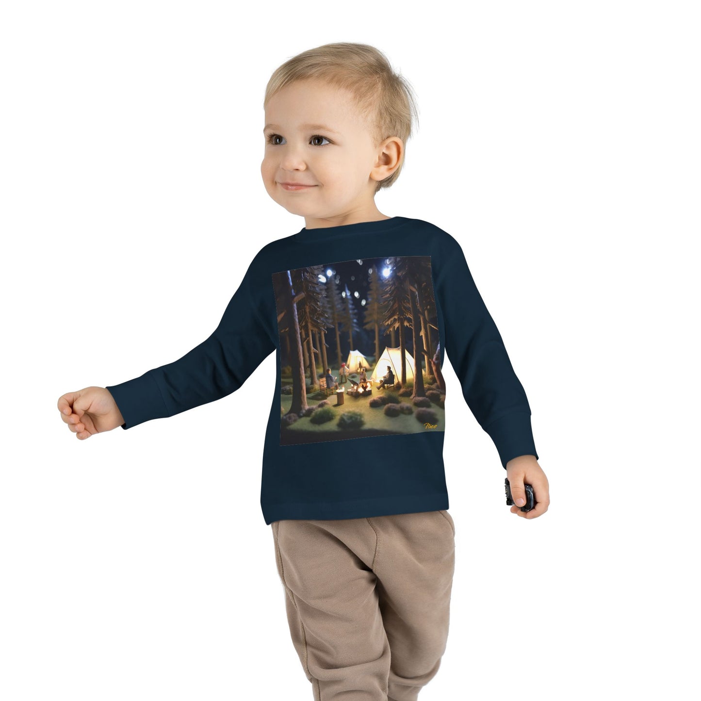 Under The Starry Skies Series Print #7 Toddler Long Sleeve Tee