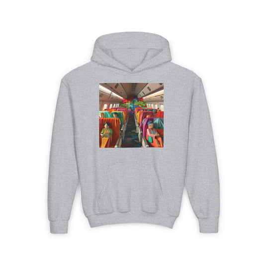 Frequent Flyer Miles Series Print #2 Youth Heavy Blend Hooded Sweatshirt