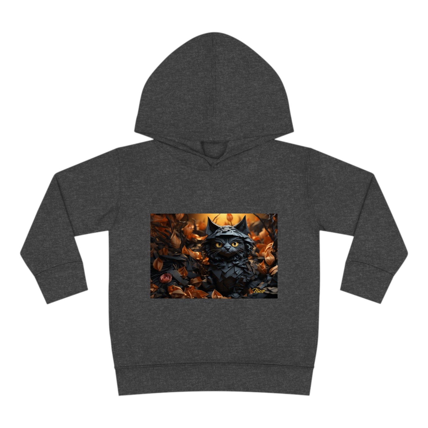 Halloween 2024 Series Print #2 "The Kitty Of Evil!" Toddler Pullover Fleece Hoodie