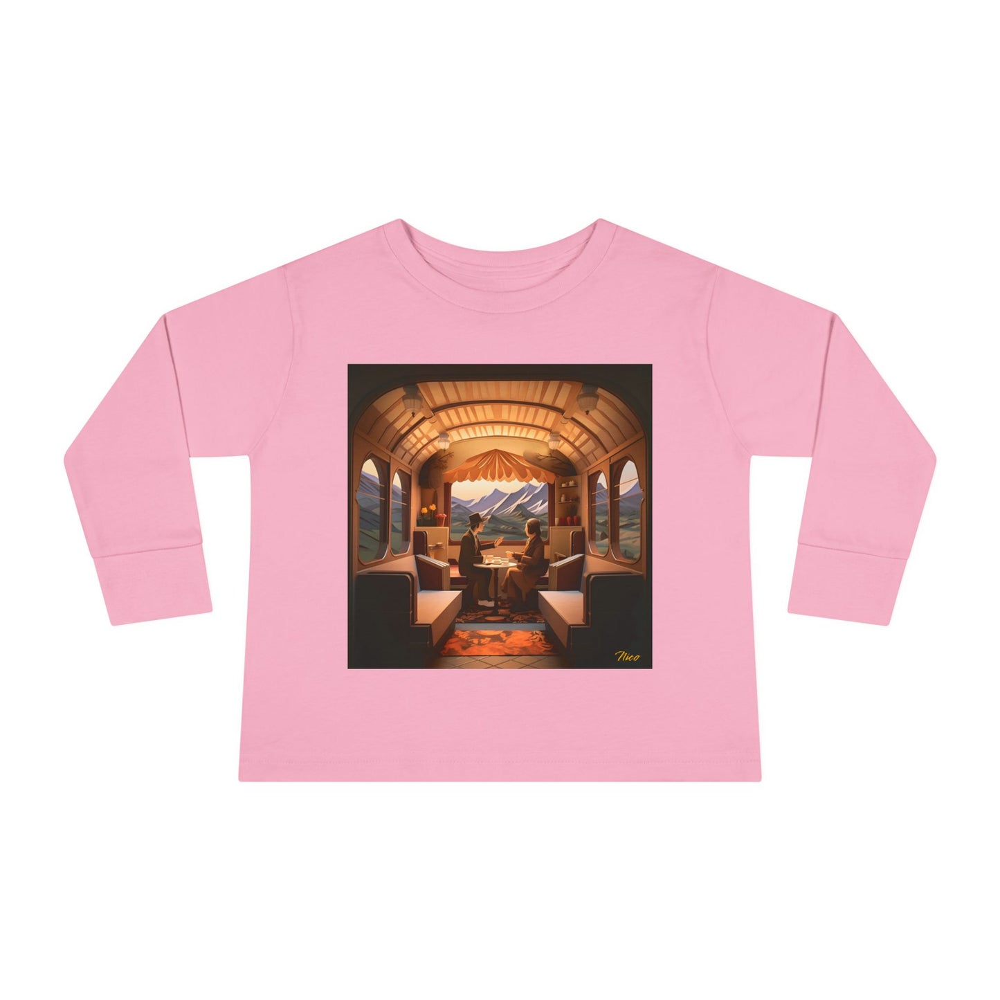 Orient Express Series Print #10 Toddler Long Sleeve Tee