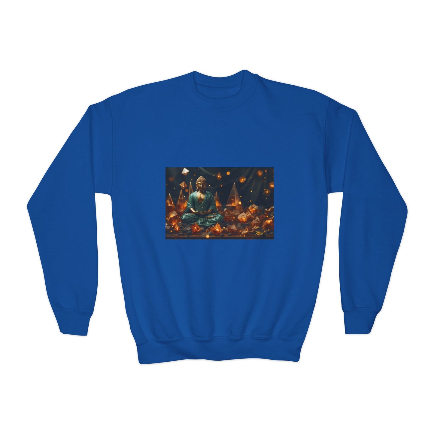 Ascending Buddah Series Print #4 Youth Crewneck Sweatshirt