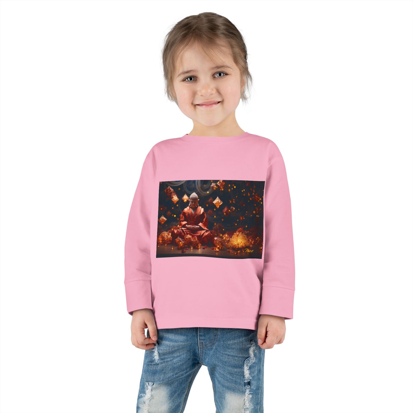 Ascending Buddha Series Print #7 Toddler Long Sleeve Tee