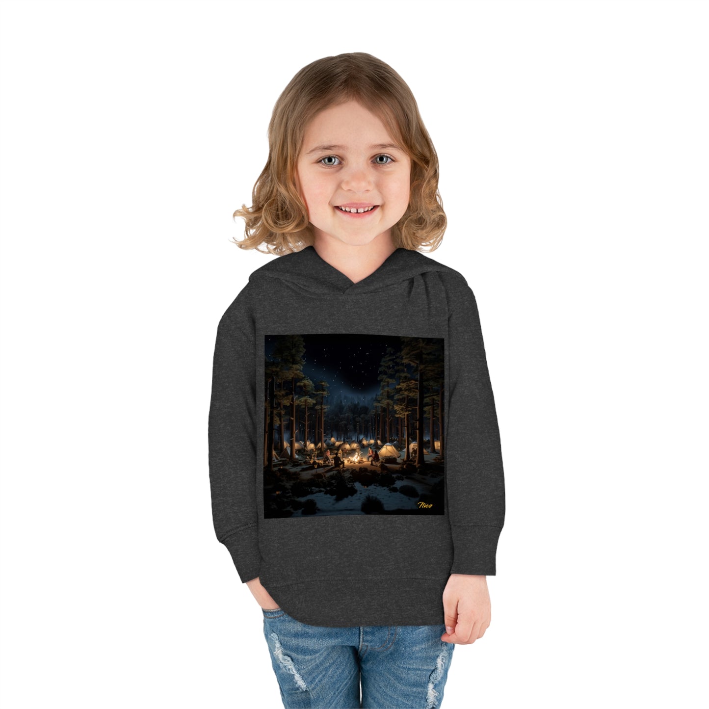 Under The Starry Skies Series Print #5 Toddler Pullover Fleece Hoodie