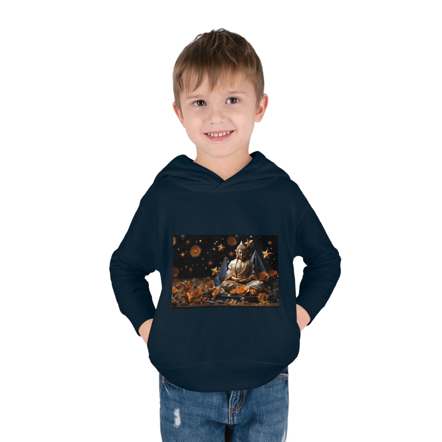 Ascending Buddah Series Print #5 Toddler Pullover Fleece Hoodie