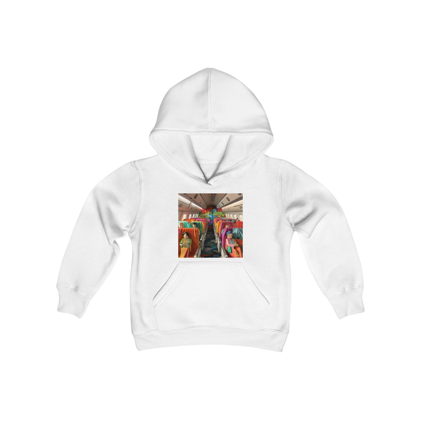 Frequent Flyer Miles Series Print #2 Youth Heavy Blend Hooded Sweatshirt