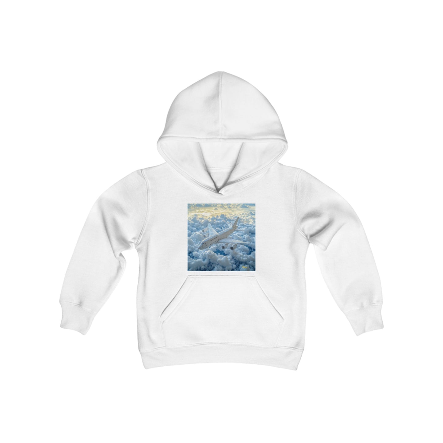 Frequent Flyer Miles Series Print #10 Youth Heavy Blend Hooded Sweatshirt