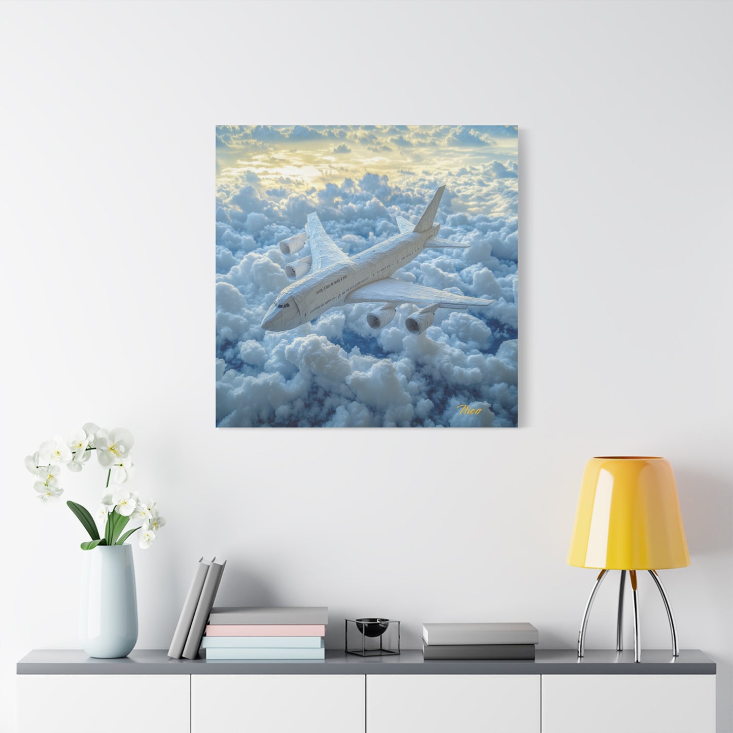 Frequent Flyer Miles Series Print #10 - Streched Matte Canvas Print, 1.25" Thick