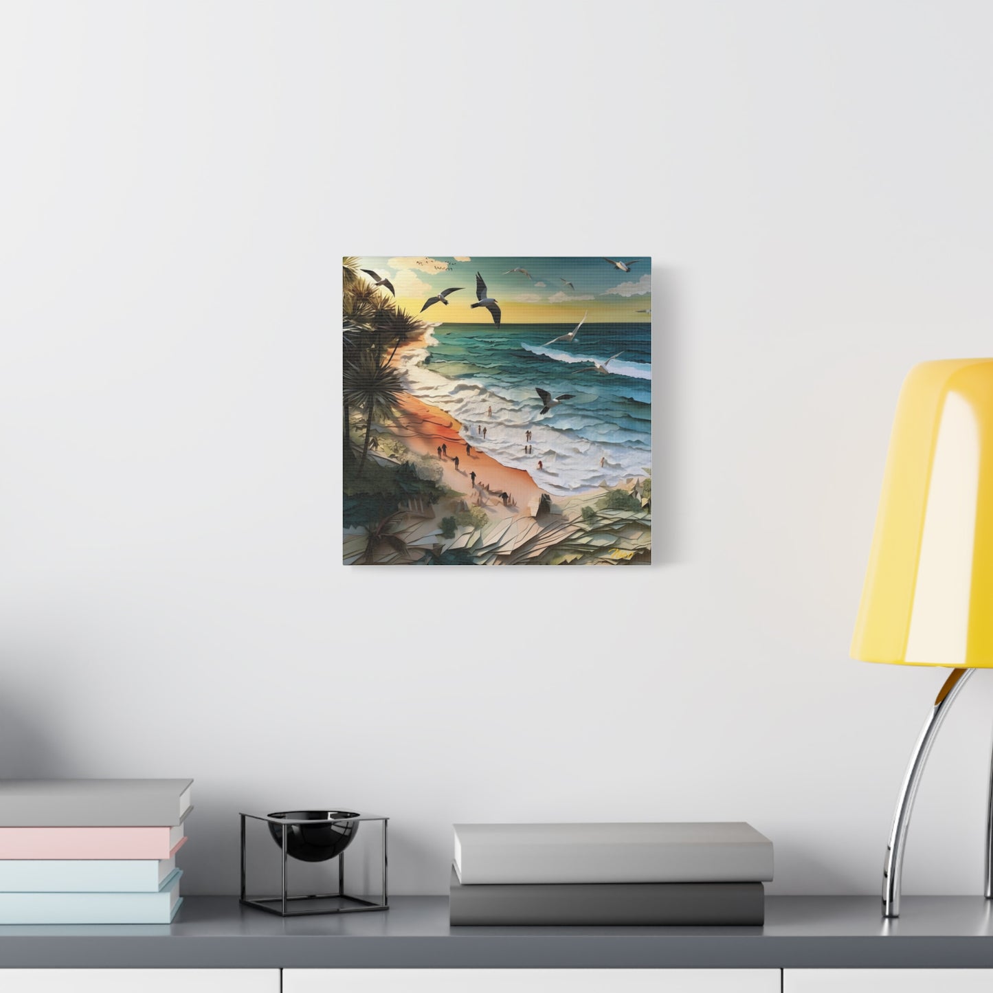 By The Seaside Series Print #6 - Streched Matte Canvas Print, 1.25" Thick