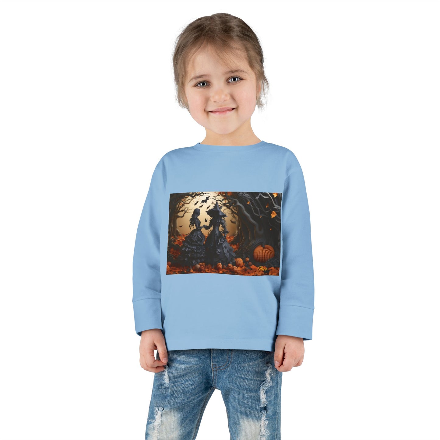 Halloween 2024 Series Print #9 Toddler Long Sleeve Tee