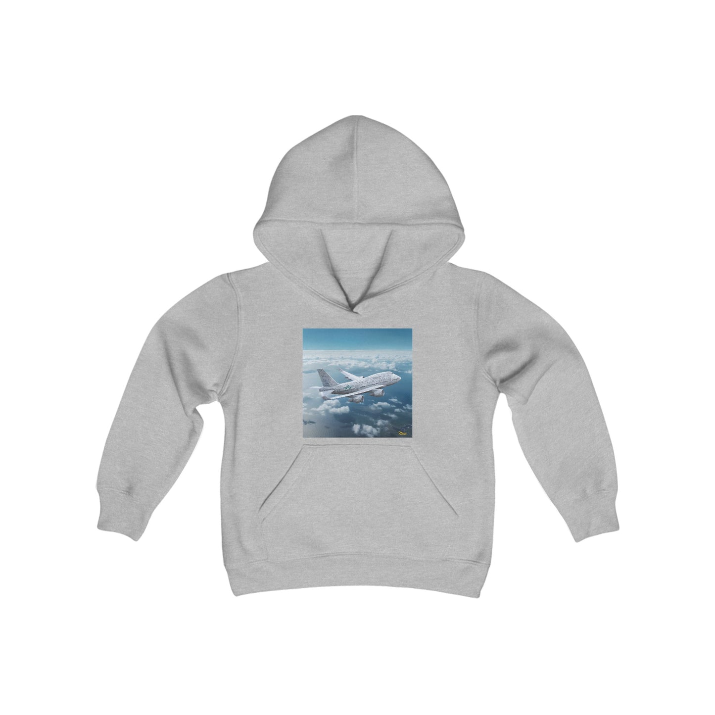 Frequent Flyer Miles Series Print #3 Youth Heavy Blend Hooded Sweatshirt