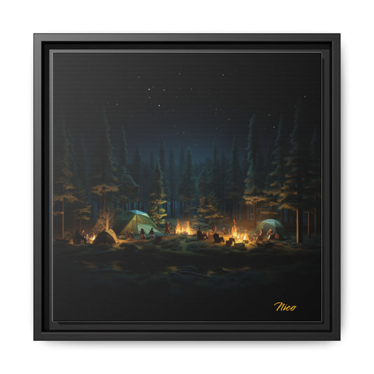 Under The Starry Skies Series Print #2 - Black Framed Canvas Print