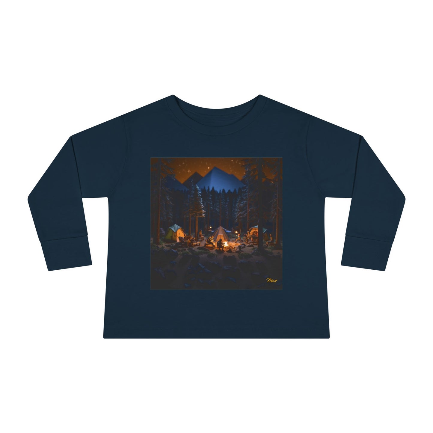 Under The Starry Skies Series Print #1 Toddler Long Sleeve Tee