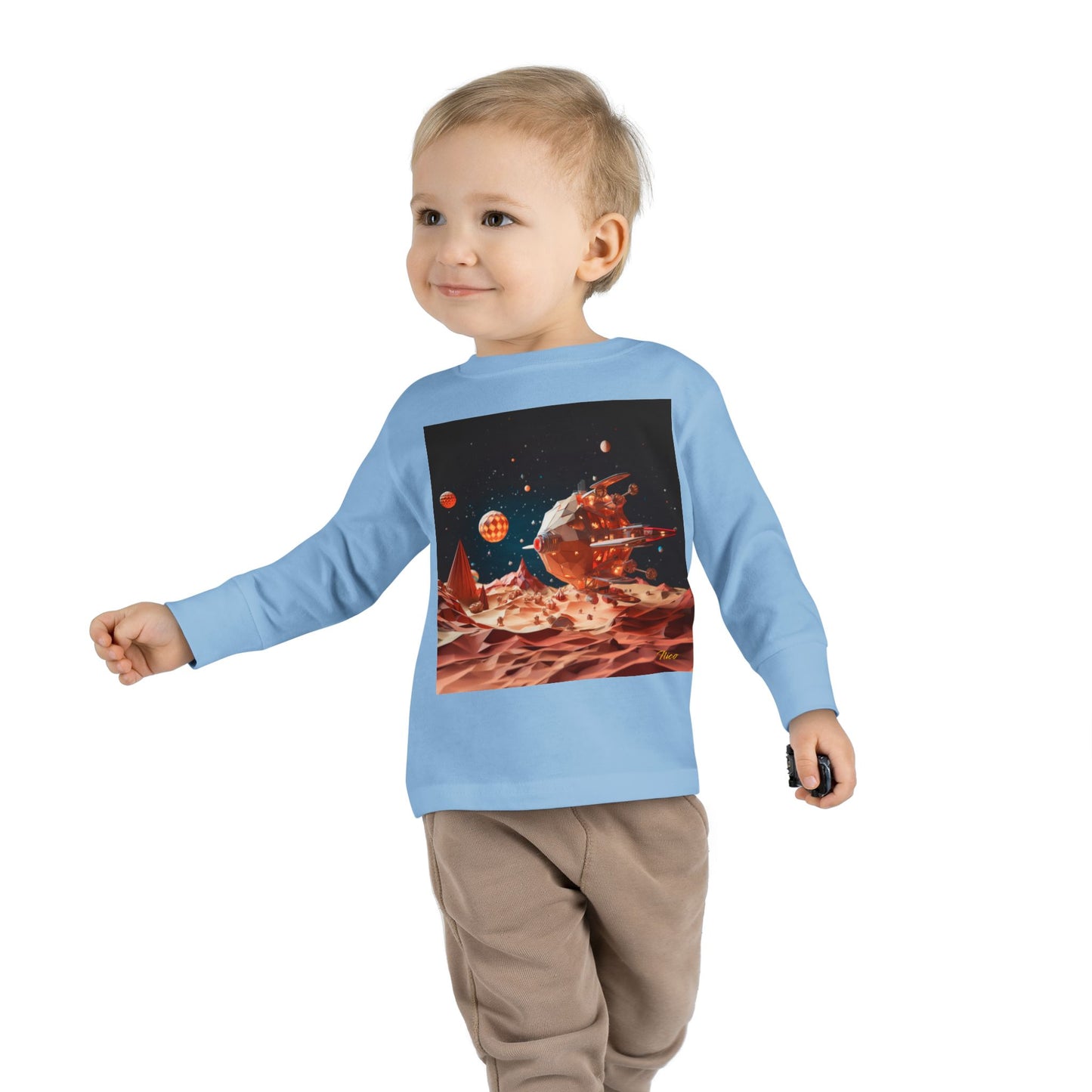 Elons' Dream Series Print #5 Toddler Long Sleeve Tee